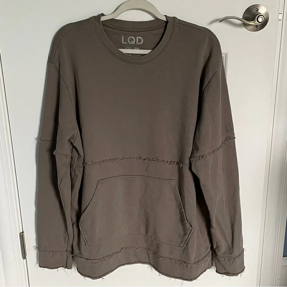 LQD V4 Crewneck Terry Pullover Sweatshirt/Gray - 29823 - Picture 2 of 14